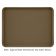 Cambro 1216D513 Bayleaf Brown 12 Inch x 16 Inch Rectangular Fiberglass Healthcare Dietary Tray