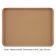 Cambro 1219D508 Suede Brown 12 Inch x 19 Inch Rectangular Fiberglass Healthcare Dietary Tray