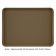 Cambro 1219D513 Bayleaf Brown 12 Inch x 19 Inch Rectangular Fiberglass Healthcare Dietary Tray