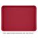 Cambro 1220D221 Ever Red 12 Inch x 20 Inch Rectangular Fiberglass Healthcare Dietary Tray