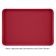 Cambro 1222D221 Ever Red 12 Inch x 22 Inch Rectangular Fiberglass Healthcare Dietary Tray