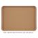 Cambro 1222D508 Suede Brown 12 Inch x 22 Inch Rectangular Fiberglass Healthcare Dietary Tray