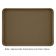 Cambro 1222D513 Bayleaf Brown 12 Inch x 22 Inch Rectangular Fiberglass Healthcare Dietary Tray