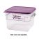 Cambro 12SFSCW441 CamSquare Allergen Free 12 Quart Polycarbonate Food Container