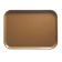 Cambro 1318508 Suede Brown 12 5/8 Inch x 17 3/4 Inch Rectangular Fiberglass Camtray Cafeteria Serving Tray