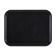 Cambro 1418FF110 Black 13 13/16 Inch x 17 3/4 Inch Rectangular Textured Polypropylene Fast Food Tray