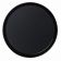 Cambro 1550110 Black 16 Inch Round Low Profile Fiberglass Camtray Serving Tray