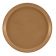 Cambro 1550508 Suede Brown 16 Inch Round Low Profile Fiberglass Camtray Serving Tray