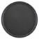 Cambro 1800CT110 Black Satin 18 Inch Diameter Round Fiberglass Non-Skid Rubber Surface Camtread Serving Tray