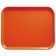 Cambro 2025222 Orange Pizzazz 20 3/4 Inch x 25 9/16 Inch Rectangular Low Profile Rim Fiberglass Camtray Cafeteria Serving Tray