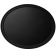 Cambro 2700CT110 Black Satin 22 Inch x 26 7/8 Inch Oval Fiberglass Non-Skid Rubber Surface Camtread Serving Tray