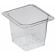Cambro 65CLRCW135 5" Deep 1/6 Size Clear Polycarbonate Camwear Colander Pan