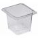 Cambro 65CLRCW135 5" Deep 1/6 Size Clear Polycarbonate Camwear Colander Pan
