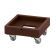 Cambro CD1313131 250 lb. Dark Brown Camdolly For 13" x 13" Milk Crates With 3" Casters
