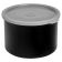Cambro CP15110 Black 1.5 Quart Round Polypropylene Crock with Lid