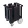 Cambro DC825110 Black Poker Chip Style Polyethylene Dish Caddy with Vinyl Cover