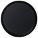 Cambro PT1600110 Black 16 Inch Diameter Round Polypropylene Non-Skid Surface Polytread Serving Tray