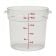Cambro RFSCW18135 Clear Camwear 18 Qt Polycarbonate Round Food Storage Container