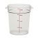 Cambro RFSCW4135 Clear Camwear 4 Qt Polycarbonate Round Food Storage Container