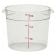 Cambro RFSCW6135 Clear Camwear 6 Qt Polycarbonate Round Food Storage Container
