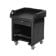 Cambro VCSHD110 Black Mobile Versa Cart with Heavy Duty Casters without Tray Rails