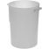 Carlisle 080002 White Round Polyethylene 8 Qt. Seamless Bain Marie Container