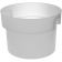 Carlisle 120002 Polyethylene White Seamless Bain Marie 12 Qt Round Food Storage Container