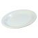 Carlisle 3308602 White Melamine Sierrus Oval Serving Platter - 9-1/2" x 7-1/4"