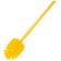 Carlisle 40008C04 Yellow 30 Inch Sparta Spectrum Atlas 5 Inch Diameter Round Head Multi-Purpose Valve And Fitting Brush With Polyester Bristles And Color-Coded Plastic Handle