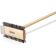 Carlisle 4002600 Brown 8 1/2 Inch Sparta Broiler Master Grill Brush With Two-Sided 1 Inch Carbon Steel Bristles And Stainless Steel End-Scraper And 30 1/2 Inch Wood Handle