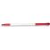Carlisle 40246EC05 Red 30" Long Sparta Natural Aluminum Handle With Color-Coded 3/4" Threaded Tip and Color-Coded Cap With Hanging Hole