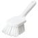 Carlisle 4054500 White 8 Inch Sparta All-Purpose Polypropylene Bent Handle Buoyant Utility Scrub Brush With 1 5/8 Inch Medium Stiff Polyester Bristles