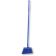 Carlisle 41083EC14 Blue 56" Long Sparta Duo-Sweep Unflagged Polyester Bristle Upright Angled Head Broom With Hanging Hole