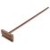 Carlisle 4152000 Brown 8 1/2 Inch Sparta Oven / Grill Brush With Stainless Steel Scraper And Brass Wire Bristles And 42 Inch Wood Handle