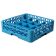 Carlisle RC16-114 Carlisle Blue OptiClean 16 Compartment Tilted Cup Rack with 1 Open Extender