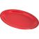 Carlisle KL12705 Red Melamine Kingline Oval Platter Tray - 12" x 9"