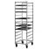 Carter-Hoffmann O8609 Standard-Width 55" Tall x 20 5/8" Wide x 26 1/4" Deep 9-Pan Capacity Open-Side End-Loading Aluminum Utility Rack For 18" x 26" Trays With Fixed Angle Slides
