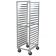 Carter-Hoffmann O8616 Standard-Width 57 3/16" Tall x 20 5/8" Wide x 26 1/4" Deep 16-Pan Capacity Open-Side End-Loading Aluminum Utility Rack For 18" x 26" Trays With Fixed Angle Slides