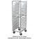 Carter-Hoffmann O8640 Double-Width 69 5/16" Tall x 40 1/8" Wide x 26 1/4" Deep 40-Pan Capacity Open-Side End-Loading Aluminum Utility Rack For 18" x 26" Trays With Fixed Angle Slides