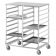 Channel Mfg CTR1418 36 Tray Bottom Load Aluminum Cafeteria Tray Rack with Solid Top