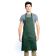 Chef Approved 167601BACHG Hunter Green 34" x 30" Full Length Bib Apron With Pockets