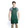Chef Approved 167BAADJHG Hunter Green 32" x 28" Full Length Bib Apron With Adjustable Neck And Pockets