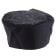 Chef Revival H008-R 20" - 22" Black Poly Cotton Pill Box Chef Hat 