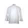 Chef Revival J002-L Large White Long Sleeve Poly Cotton Men's Knife & Steel Chef's Jacket