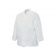 Chef Revival J050-M Medium White Poly Cotton Men's Double Breasted Chef's Jacket with Knot Cloth Buttons