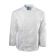 Chef Revival J003-M Medium White Poly Cotton Men's Knife & Steel Long Sleeve Chef's Jacket