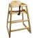 Winco CHH-101 Natural Finish Wood High Chair (Ships Unassembled)