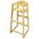 Winco CHH-601 Stacking Restaurant Wooden Pub Height High Chair - Unassembled