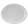 Tuxton CLH-114 Colorado 11 1/8" x 8 5/8" Oval Porcelain White Narrow Rim China Platter