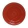 Tuxton CQA-090 Concentrix 9" Diameter Cayenne Red Wide Rim China Plate
